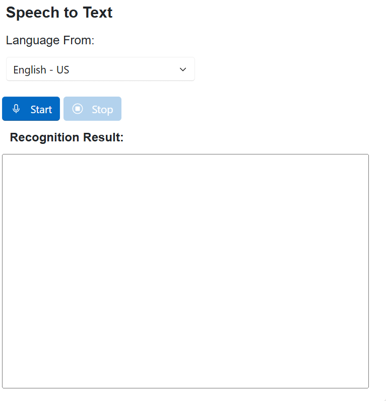 Speech to Text